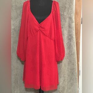 SHEIN Vibrant Red Curve Dress